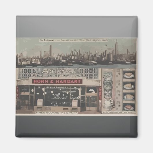 Automat Horn & Hardart Time Square New York, Vinta Magneet (Voorkant)