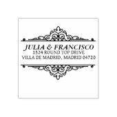 Automatic Rubber Stamp with Family Address Rubberstempel (Afrduk)