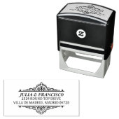 Automatic Rubber Stamp with Family Address Zelfinktende Stempel (In situ)