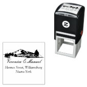 Automatic Stamp Of The Distant Mountains Zelfinktende Stempel (In situ)