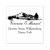 Automatic Stamp Of The Distant Mountains Zelfinktende Stempel (Design)