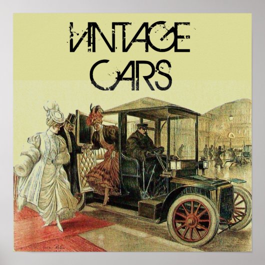 AUTOMATISCH AUTOMATISCH ROOD/CLASSIC POSTER (Voorkant)