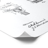 Automatisch brandblad 1891 - Whitepaper Poster (Hoek)