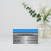 Automatisch detailleren van waterdruppels Visiteka Visitekaartje (Staand voorkant)