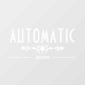 Automatisch Deur Bord, Raamsticker (Vel)