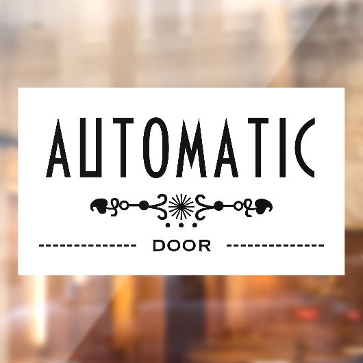 Automatisch Deur Bord, Raamsticker (Vel 2)