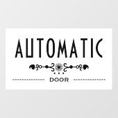 Automatisch Deur Bord, Raamsticker (Vel)