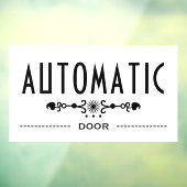 Automatisch deur bord, raamsticker (Vel 3)