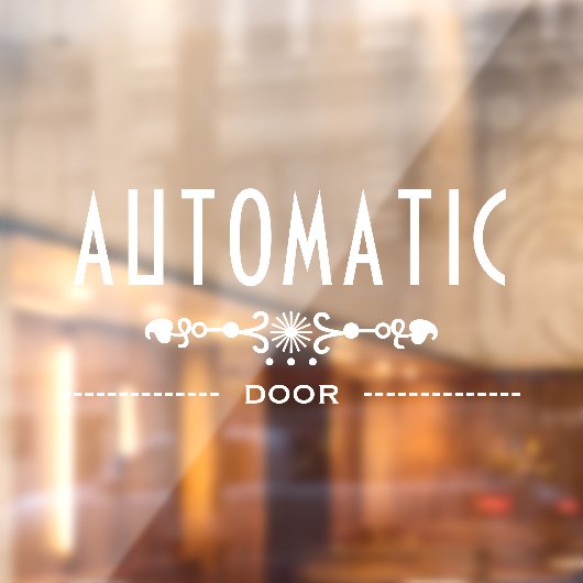 Automatisch Deur Bord, Raamsticker (Vel 2)