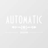 Automatisch Deur Bord, Raamsticker (Vel)