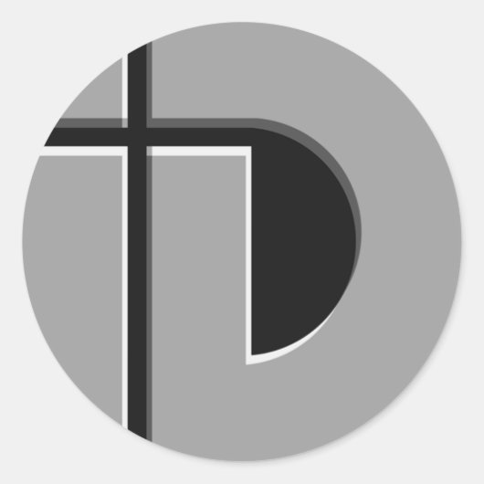 Automatisch embleem ID Ronde Sticker (Voorkant)