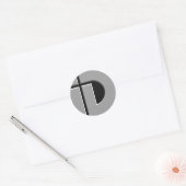 Automatisch embleem ID Ronde Sticker (Envelop)