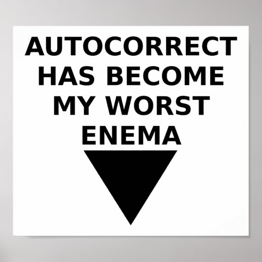 Automatisch gecorrigeerde vijand grappige poster (Voorkant)