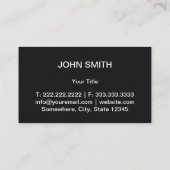 Automatisch gedetailleerde automatische spa modern visitekaartje (Achterkant)