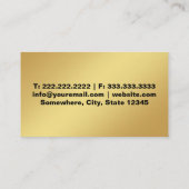 Automatisch gedetailleerde autowrakken voor auto's visitekaartje (Achterkant)