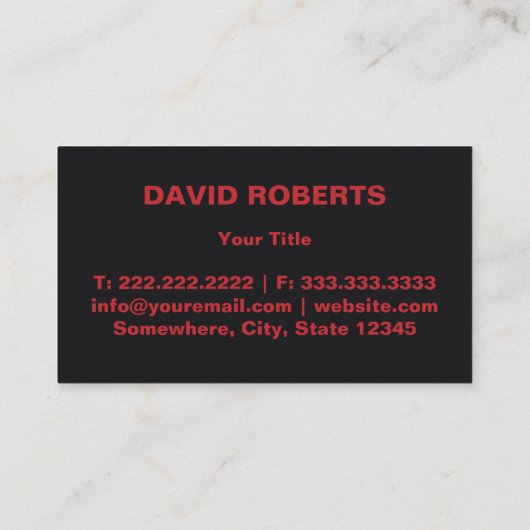 Automatisch gedetailleerde autowrakken voor auto's visitekaartje (Achterkant)