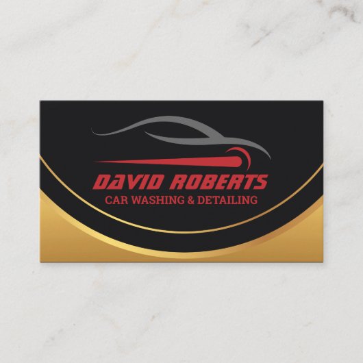 Automatisch gedetailleerde autowrakken voor auto's visitekaartje (Voorkant)