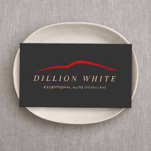 Automatisch gegevens, automatische reparatie, rode visitekaartje