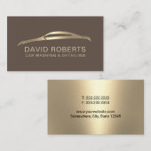 Automatisch gegevens over reparatie van auto's in visitekaartje (Voorkant / Achterkant)