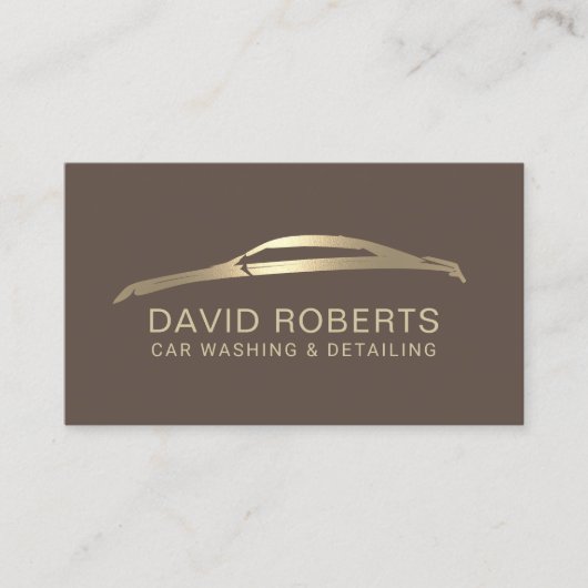 Automatisch gegevens over reparatie van auto's in visitekaartje (Voorkant)