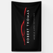 Automatisch gegevens zwart en rood, automatische r spandoek (Verticaal)