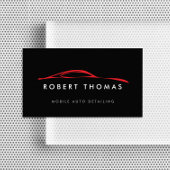 Automatisch gegevens zwart en rood, automatische r visitekaartje