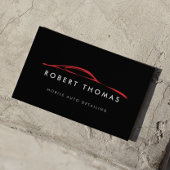 Automatisch gegevens zwart en rood, automatische r visitekaartje