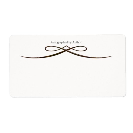 Automatisch gegraveerd door Auteur-bladwijzer Etiket (Voorkant)