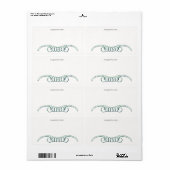 Automatisch gegraveerd door Auteur-bladwijzer Etiket (Full Sheet)