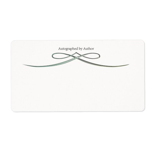 Automatisch gegraveerd door Auteur-bladwijzer Etiket (Voorkant)