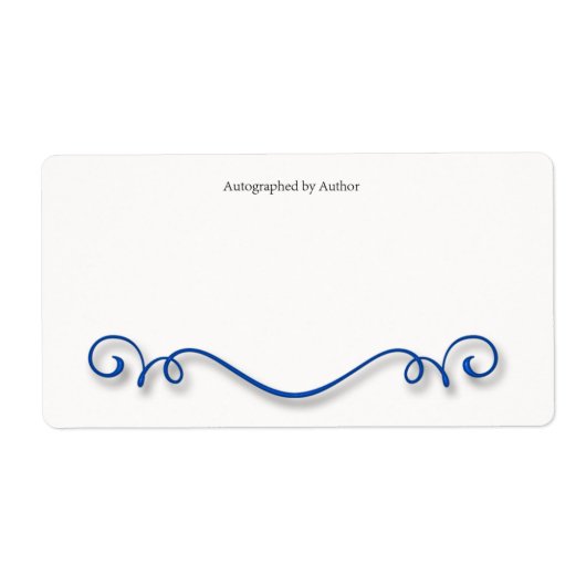 Automatisch gegraveerd door Auteur-bladwijzer Etiket (Voorkant)