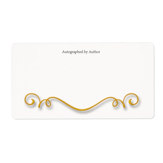 Automatisch gegraveerd door Auteur-bladwijzer Etiket (Voorkant)