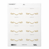 Automatisch gegraveerd door Auteur-bladwijzer Etiket (Full Sheet)