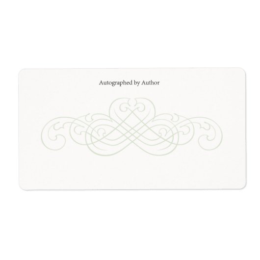 Automatisch gegraveerd door Auteur-bladwijzer Etiket (Voorkant)