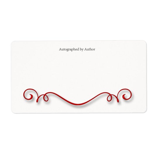 Automatisch gegraveerd door Auteur-bladwijzer Etiket (Voorkant)