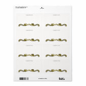 Automatisch gegraveerd door Auteur-bladwijzer Etiket (Full Sheet)