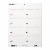 Automatisch gegraveerd door Auteur-bladwijzer Etiket (Full Sheet)