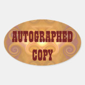 Automatisch gegraveerd kopiëren - Ovale Stickers ( (Voorkant)