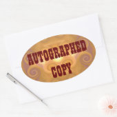 Automatisch gegraveerd kopiëren - Ovale Stickers ( (Envelop)