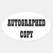 Automatisch gegraveerd kopiëren - Ovale Stickers ( (Voorkant)
