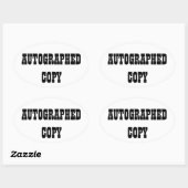 Automatisch gegraveerd kopiëren - Ovale Stickers ( (Vel)