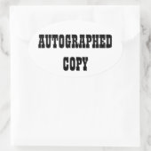 Automatisch gegraveerd kopiëren - Ovale Stickers ( (Tas)