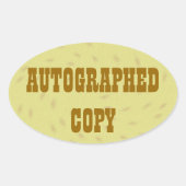 Automatisch gegraveerd kopiëren - Ovale Stickers ( (Voorkant)