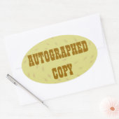 Automatisch gegraveerd kopiëren - Ovale Stickers ( (Envelop)