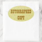 Automatisch gegraveerd kopiëren - Ovale Stickers ( (Tas)