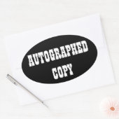 Automatisch gegraveerd kopiëren - Ovale Stickers ( (Envelop)