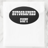 Automatisch gegraveerd kopiëren - Ovale Stickers ( (Tas)