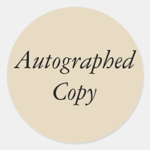 Automatisch gegraveerde kopieersticker ronde sticker