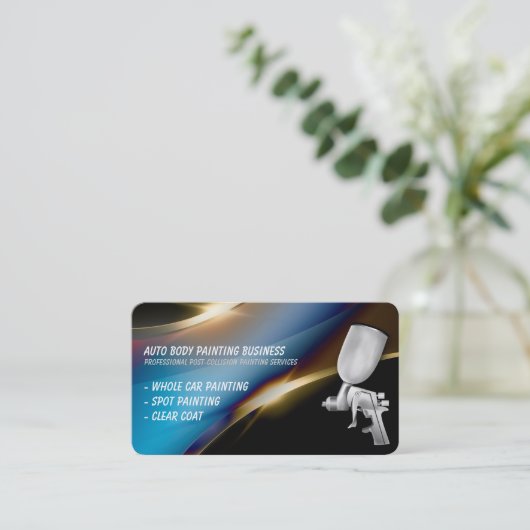 Automatisch hoofdschilderen | Beroepsbeoefenaars Visitekaartje (Staand voorkant)