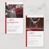 Automatisch hoofdschilderen | Beroepsbeoefenaars Visitekaartje (Voorkant / Achterkant)